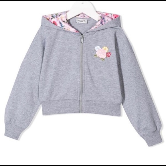 MONNALISA LOT PEPLUM JERSEY TOP LIKE NEW - Picture 16 of 16